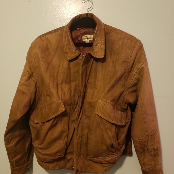Vintage Y2K Leathers by Tibor, men's brown leather jacket with pockets s… - Picture 4 of 5